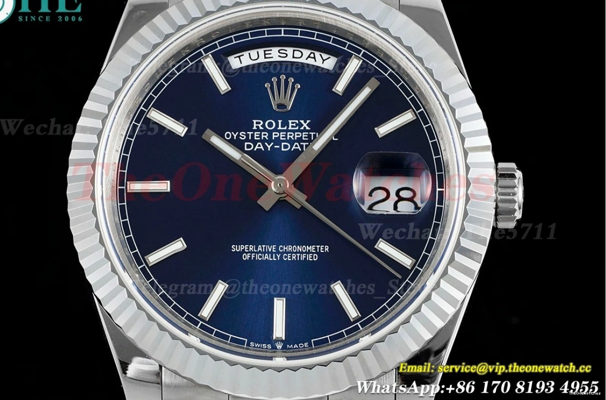 DayDate VR3255 SS 228239 40mm Blue (Gain Weight) V4 JDF SS Stk 1222